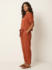 Tweedelige zomerset met strikceintuur - Elara