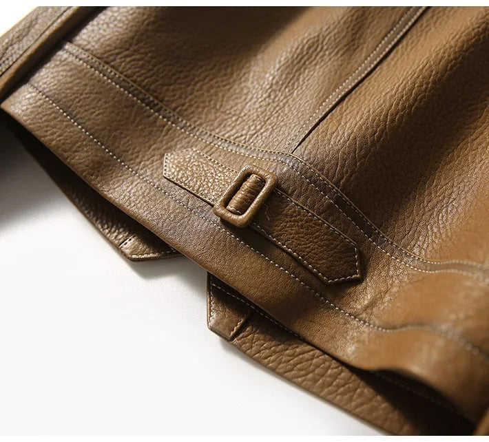 Vegan leather blazer dames – Marcell