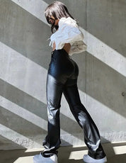 Vegan leren dames broek – Amalea