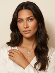 Verstelbare klaverhart ketting - Celeste