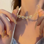 Verstelbare klaverhart ketting - Celeste