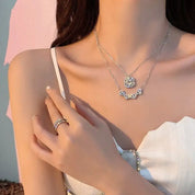 Verstelbare klaverhart ketting - Celeste