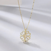 Verstelbare klaverhart ketting - Celeste