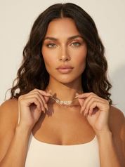 Verstelbare klaverhart ketting - Celeste