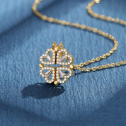 Verstelbare klaverhart ketting - Celeste