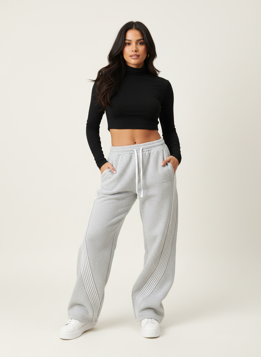 Vintage joggingsbroek met strepen