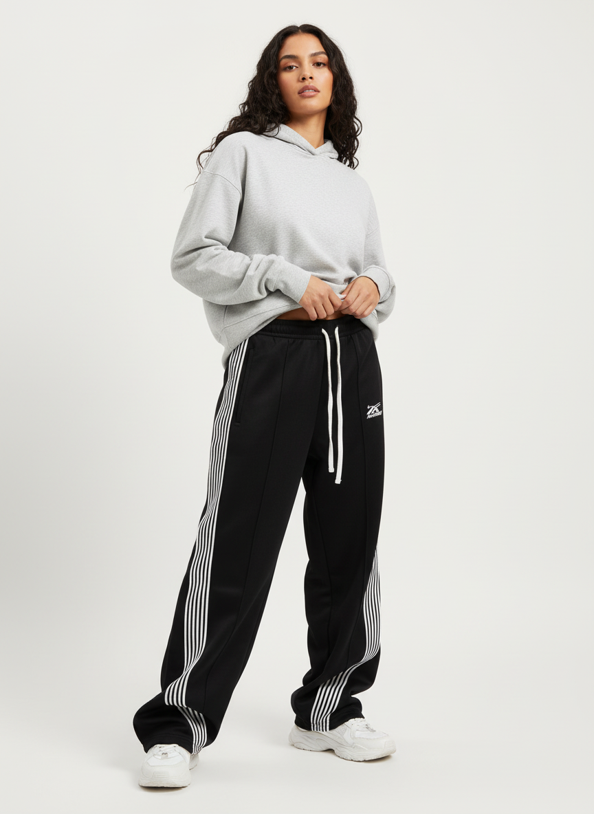 Vintage joggingsbroek met strepen