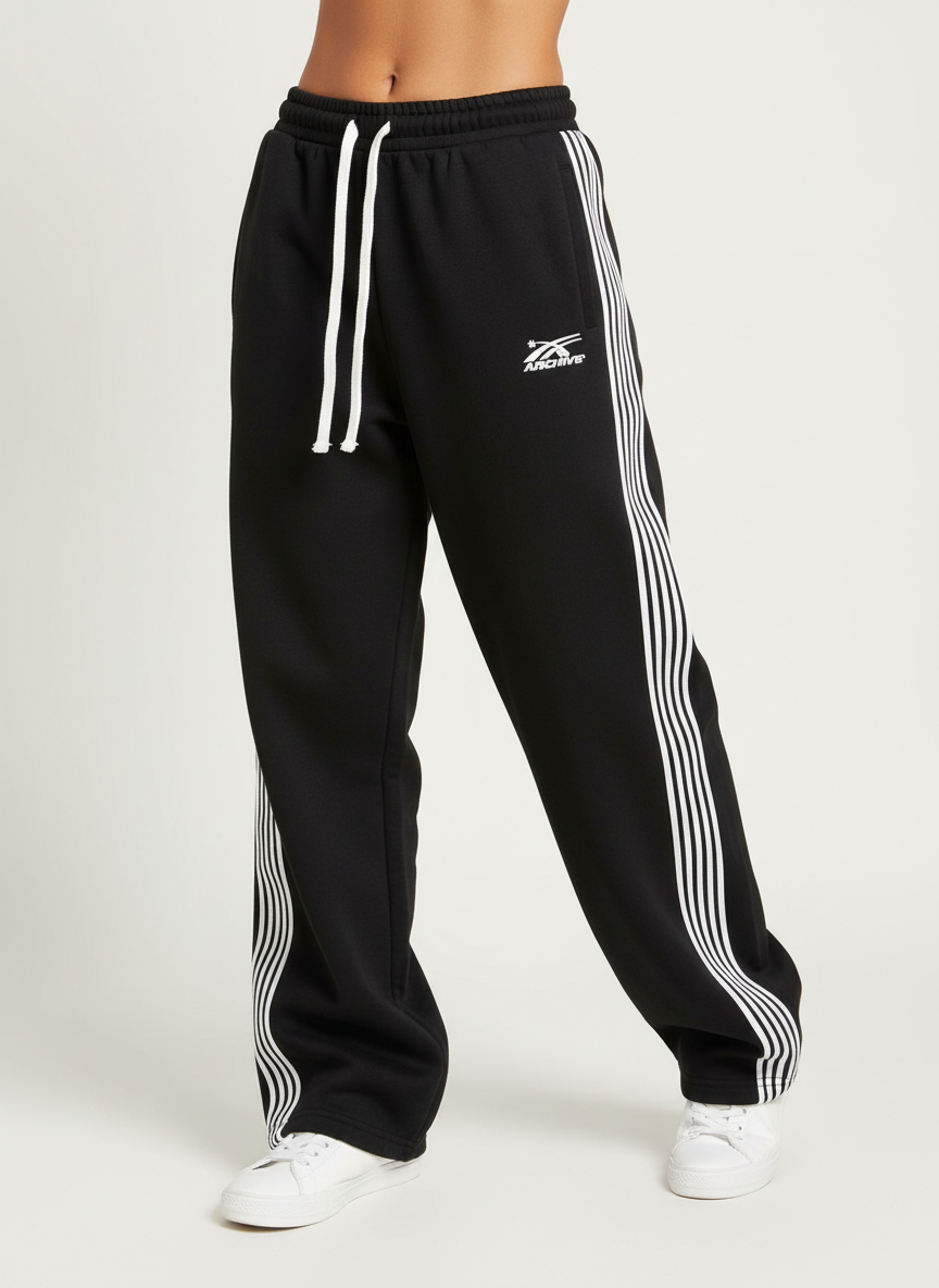 Vintage joggingsbroek met strepen