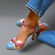 Vintage strik pumps met enkelbandje - Thea