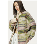 Vintage oversized fluffy vest – Artemis