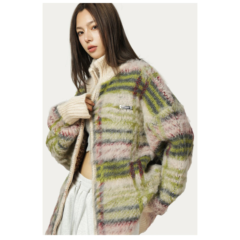 Vintage oversized fluffy vest – Artemis