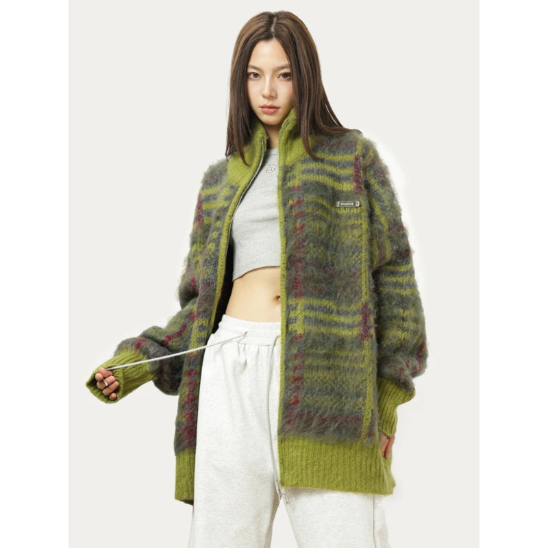 Vintage oversized fluffy vest – Artemis