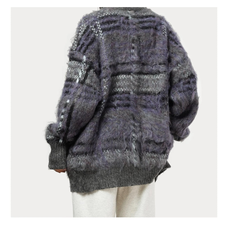 Vintage oversized fluffy vest – Artemis