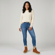 Warme gevoerde enkellaarsjes met zachte rand en stevige zool