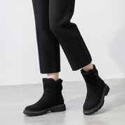 Warme gevoerde dames winterboots met rits