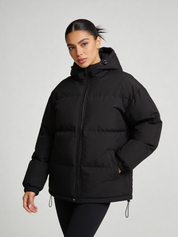 Warme winterjas dames met capuchon – licht & comfortabel