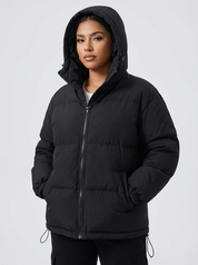 Warme winterjas dames met capuchon – licht & comfortabel