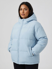 Warme winterjas dames met capuchon – licht & comfortabel