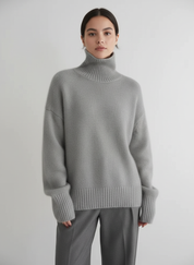 Warme zachte oversized damescoltrui