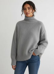 Warme zachte oversized damescoltrui