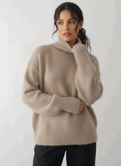 Warme zachte oversized damescoltrui