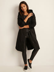 Waterafstotende lange dames trenchcoat