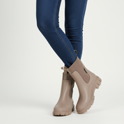 Waterdichte damesregenboots met warme sok