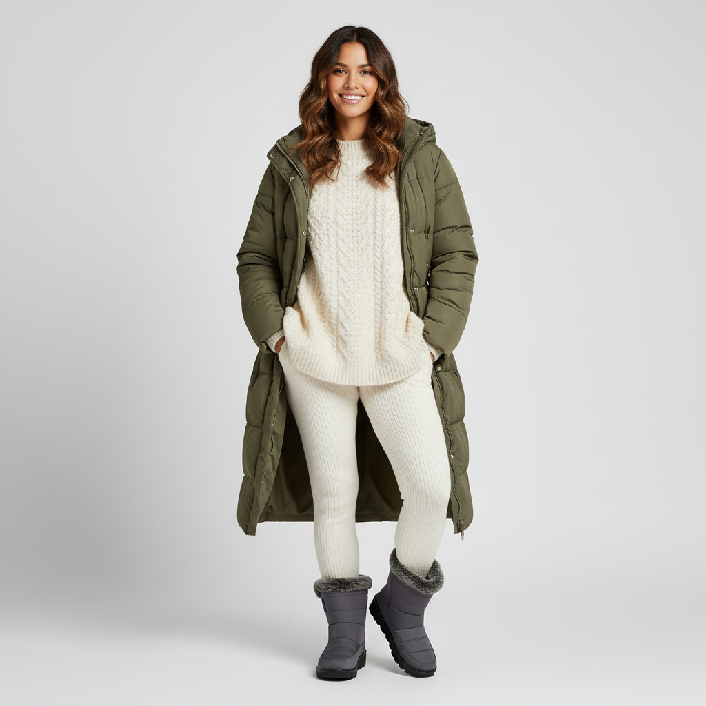 Waterdichte gevoerde dames winterlaarzen met teddy voering