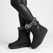 Waterdichte gevoerde dames winterlaarzen met teddy voering