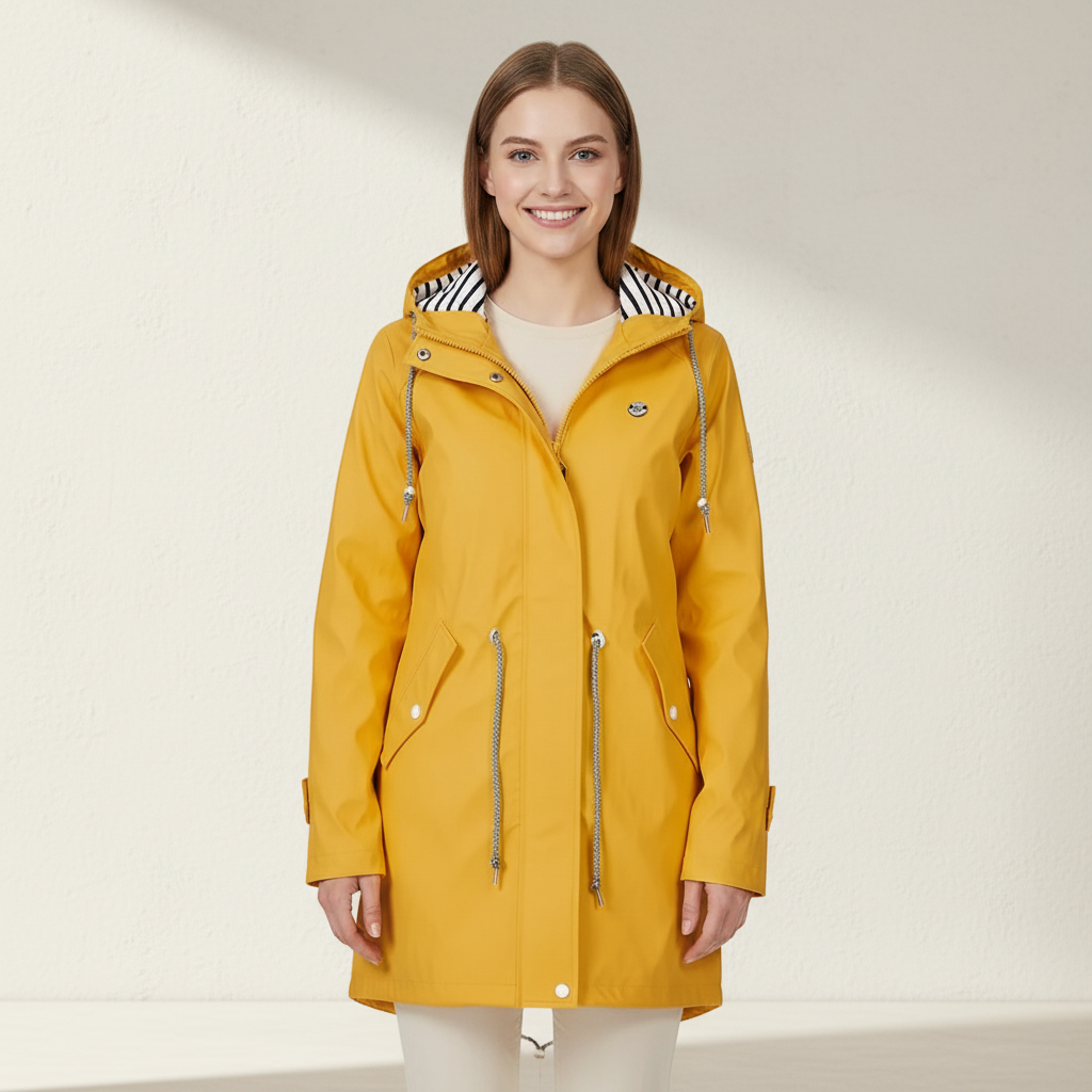Waterdichte lichtgewicht regenjas voor dames