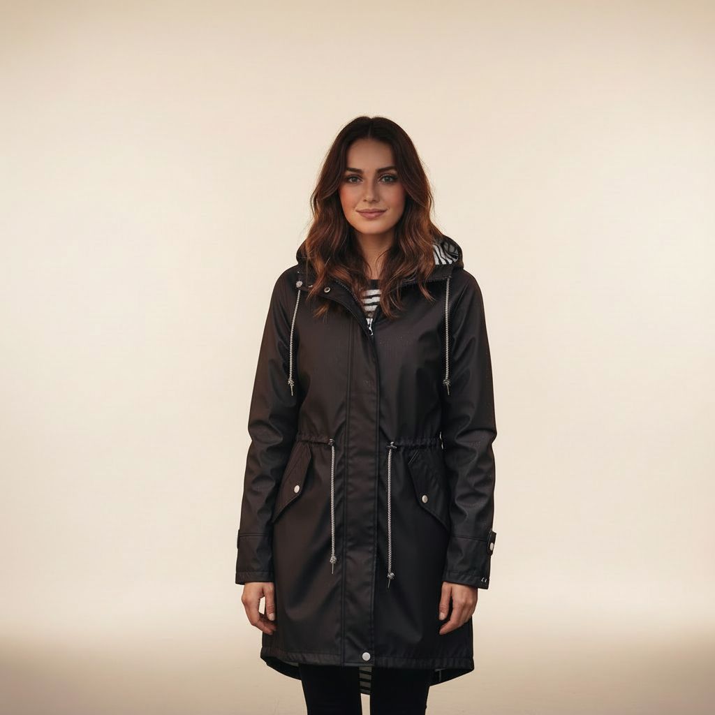 Waterdichte lichtgewicht regenjas voor dames