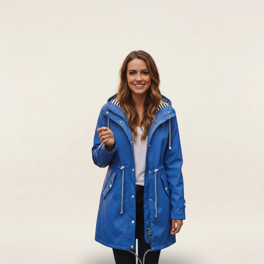 Waterdichte lichtgewicht regenjas voor dames