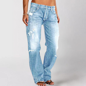 Wide-leg damesjeans met relaxed fit