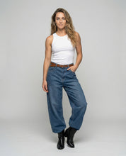 Wide leg jeans met studs - Vivid