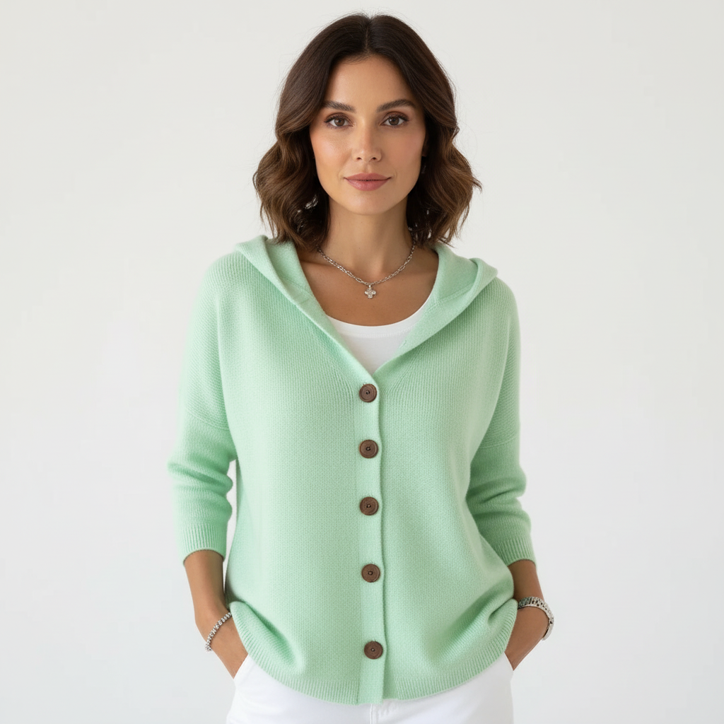 Zachte casual capuchon cardigan voor dames