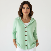 Zachte casual capuchon cardigan voor dames