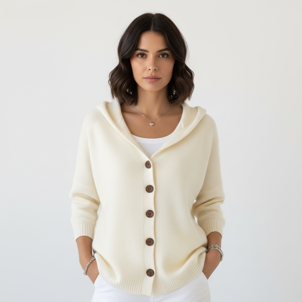 Zachte casual capuchon cardigan voor dames