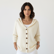 Zachte casual capuchon cardigan voor dames