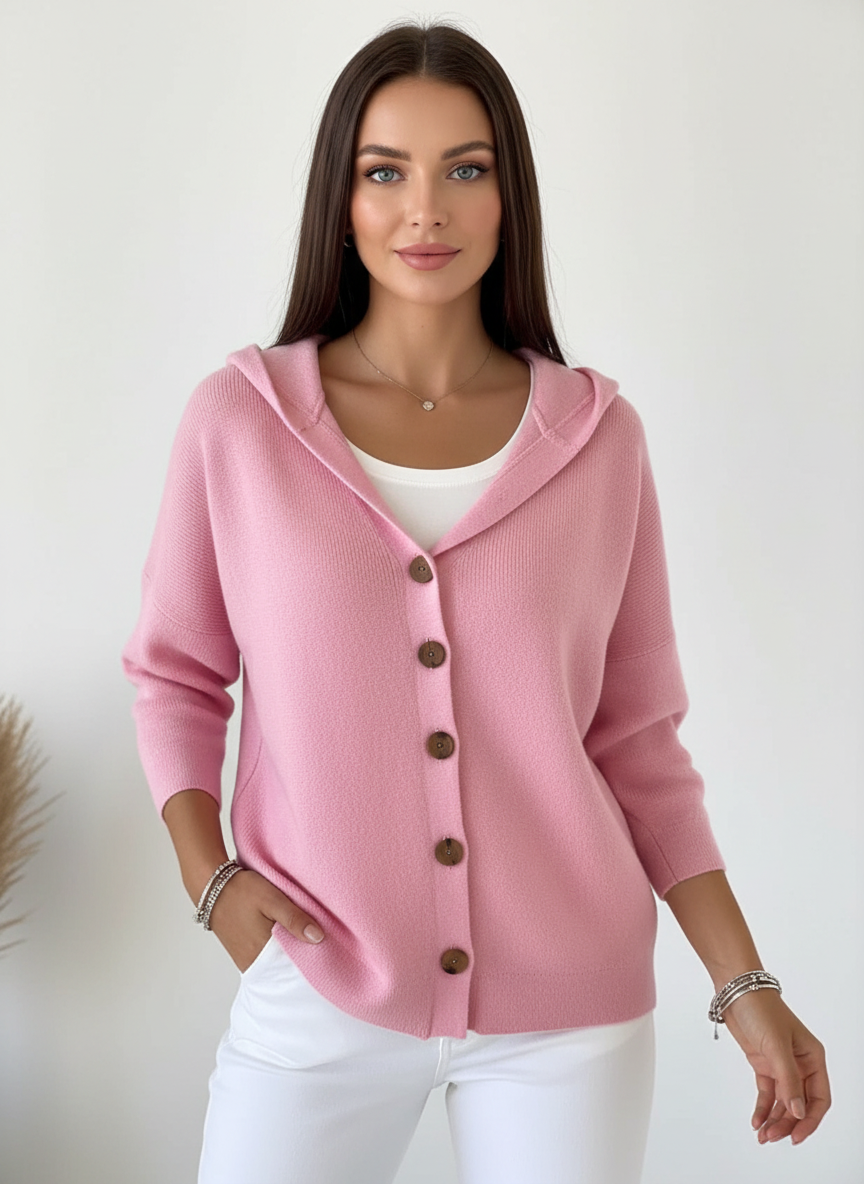 Zachte casual capuchon cardigan voor dames