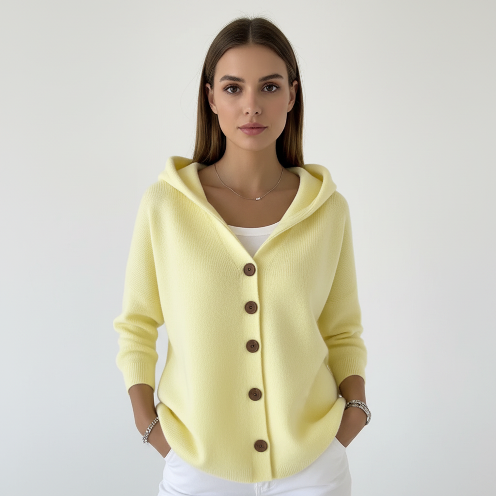 Zachte casual capuchon cardigan voor dames