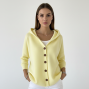 Zachte casual capuchon cardigan voor dames