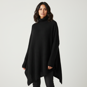 Zachte oversized dames grofgebreide coltrui