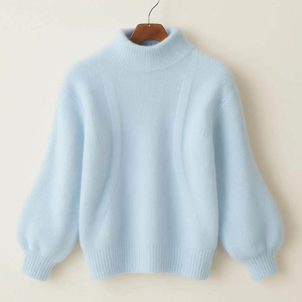 Zachte oversized trui met hoge hals