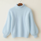 Zachte oversized trui met hoge hals