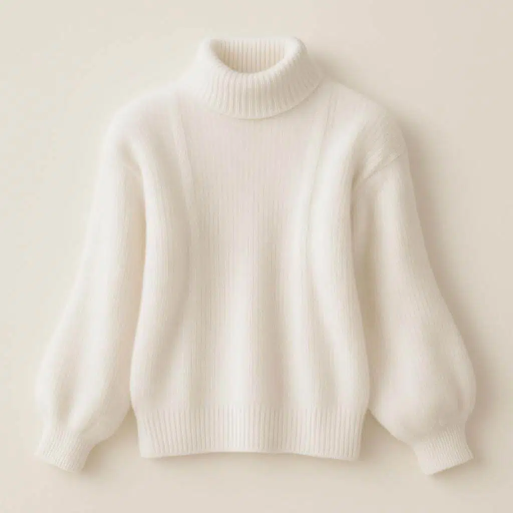 Zachte oversized trui met hoge hals