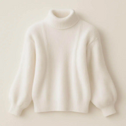 Zachte oversized trui met hoge hals