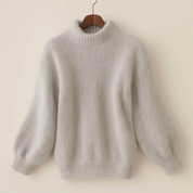 Zachte oversized trui met hoge hals