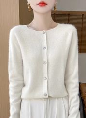 Zachte fijngebreide dames cardigan – Amélie