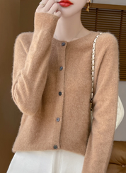 Zachte fijngebreide dames cardigan – Amélie