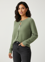 Zachte fijngebreide dames cardigan – Amélie